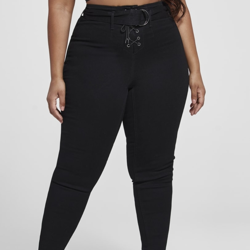 ♡ Fashion to Figure Lace-Up Jeans - 16